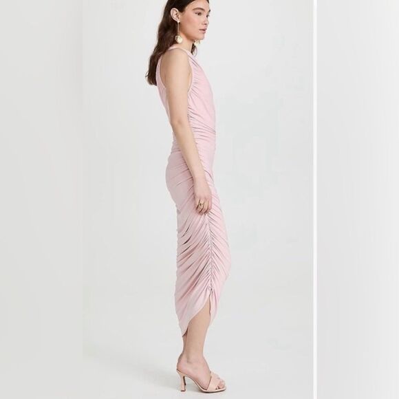 NORMA KAMALI Diana Ruched Midi Dress - Picture 2 of 9